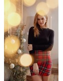 Bluză neagră de bază cu mâneci lungi 221035 - Magazin online - Boutique